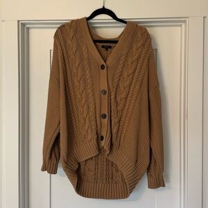 Quince Cable Knit Cardigan